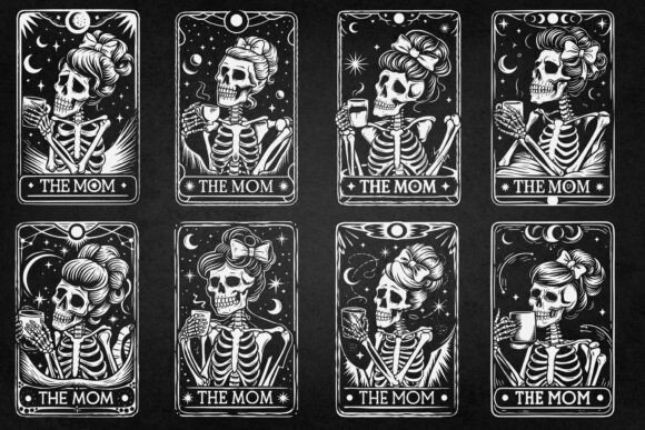 43 Mom Tarot Card Bundle: A Graphic Design Asset for Crafters