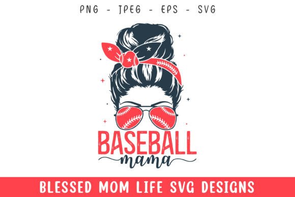Baseball Mama Mom Life SVG: A Graphic Design Asset for Crafts and Themed Projects