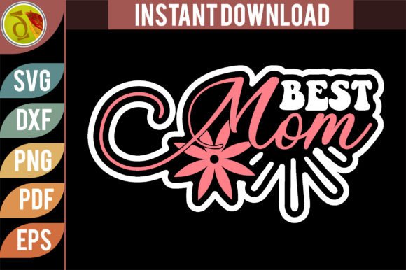 BEST MOM Retro Svg Design – A Versatile Graphic for Blogs and Crafts