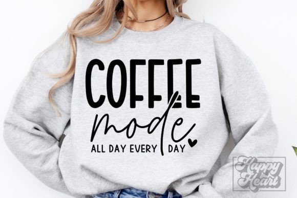 Coffee Mode SVG - Mom Life Coffee Lover: A Graphics Asset for Crafts and Merch