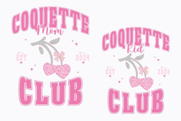 Coquette Mom Club Graphics for Crafts and Creative Projects
