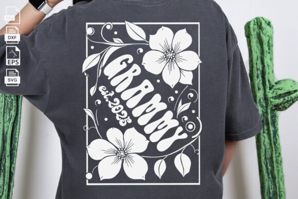 Floral Grammy SVG: A Versatile Graphic Design Asset for Mother’s Day Crafts