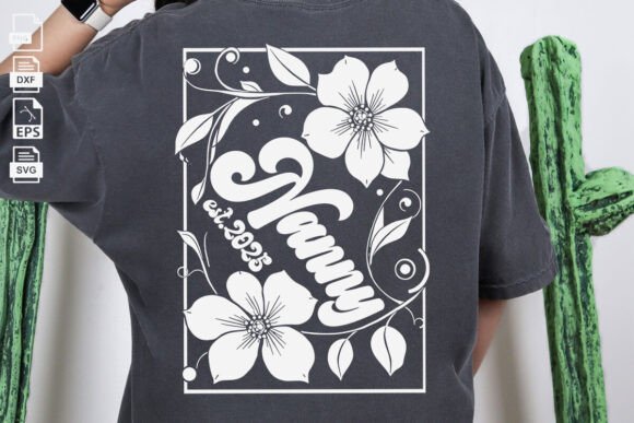Floral Nanny SVG: A Versatile Graphic Design Asset for Mother’s Day Content