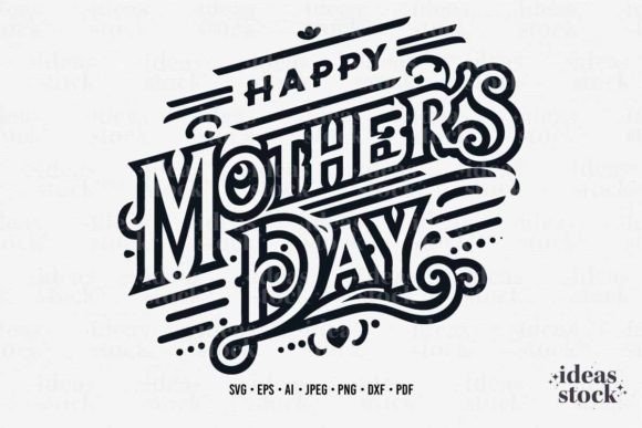 Happy Mothers Day Svg: A Vintage Graphic for Local Business Branding