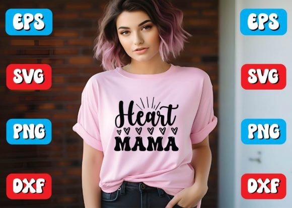 Heart Mama Svg Design: A Versatile Graphic for Crafts and Branding