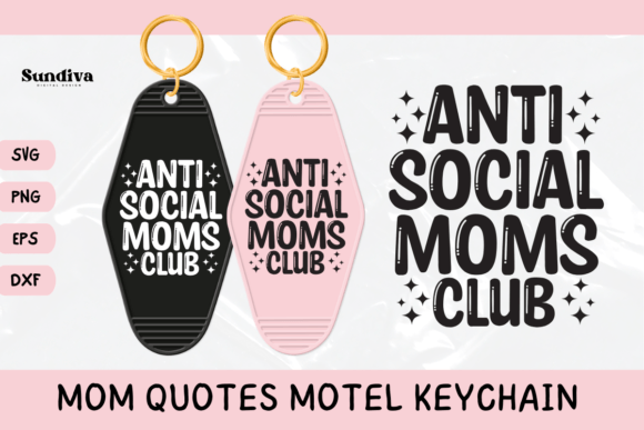 Mom Motel Keychain SVG Mom Sayings 10: A Versatile Graphic Design Asset for Crafts and Branding