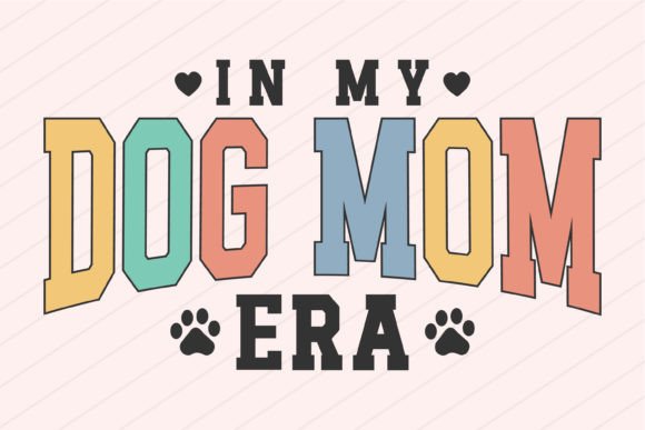 Mothers Day Dog Mama Mom Retro SVG PNG: A Design Asset for Crafts and Graphics