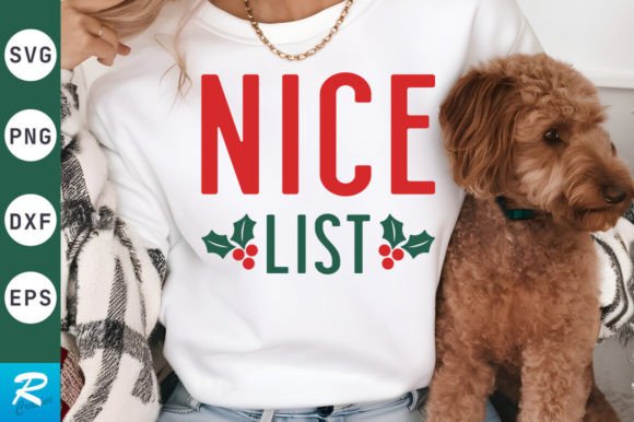 Nice List SVG Design: A Sweet Graphic for Crafts and Merch