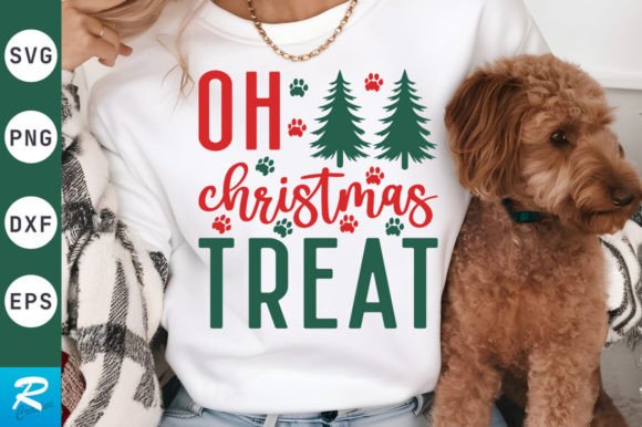 Oh Christmas Treat SVG Design: A Festive Graphic Asset for Crafts