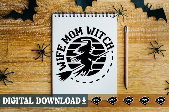 Wike Mom Witch SVG Design: A Versatile Craft for Modern Branding
