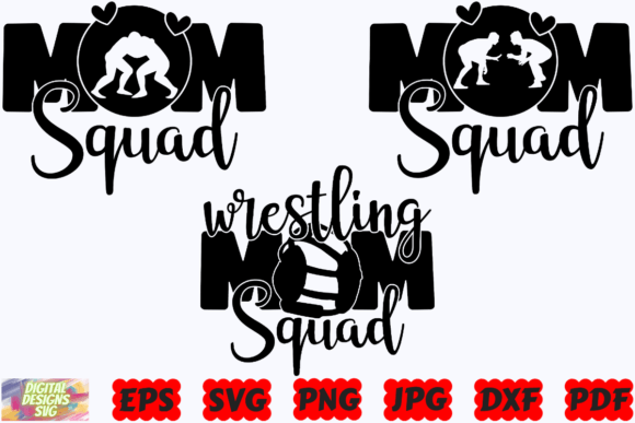 Wrestling Mom Squad SVG Wrestling SVG Graphics & Crafts Review